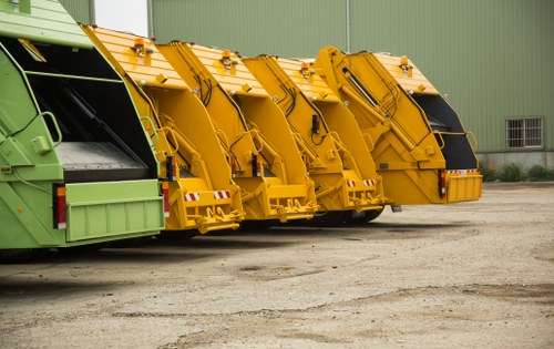 Local transfer station handling commercial recyclable materials